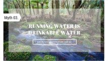 running water is drinkable water